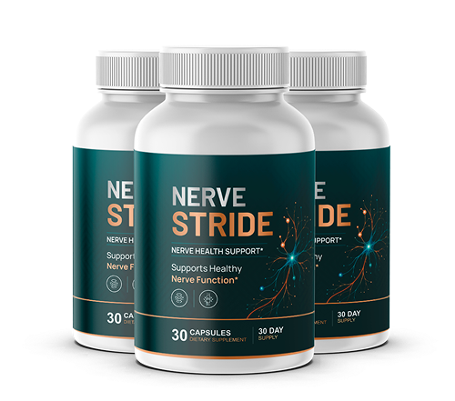 Three bottles of Nerve Stride